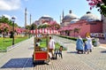 Sultanahmet Park and Hagia Sophia - Istanbul, Turkey Royalty Free Stock Photo