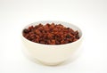 Sultanas in a bowl Royalty Free Stock Photo