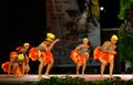 Sultry Colombian ballerinas performing Caribbean dance