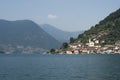 Sulzano small village on Lake Iseo in the province of Brescia, in Lombardy, Italy. Royalty Free Stock Photo