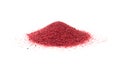 Sumac Powder Isolated, Red Sumach Ground Seasoning, Dry Sumak, Crushed Typhina Seeds