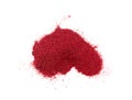 Sumac Powder Isolated, Red Sumach Ground Seasoning, Dry Sumak, Crushed Typhina Seeds