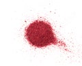 Sumac Powder Isolated, Red Sumach Ground Seasoning, Dry Sumak, Crushed Typhina Seeds