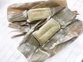 Suman sa lihiya Rice Cakes in Banana Leaves