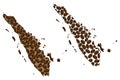 Sumatra - map of coffee bean