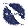 Sumatra vector map.