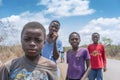 SUMBE/ANGOLA - 28OCT2017 - Portrait of rural African boys smiling.