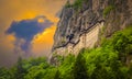 Sumela Monastery in Trabzon, Turkey. Greek Orthodox Monastery of Sumela was founded in the 4th century