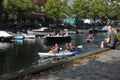 sumemr life on christianshavn canal on christianshavn in Copenhagen