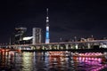 Sumida river in Tokyo Royalty Free Stock Photo