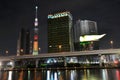 Sumida river view with high building and Tokyo Skytree Royalty Free Stock Photo