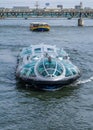 Sumidagawa Futuristic Looking Water Bus, Tokyo, Japan.