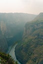 Sumidero Canyon Chiapas Mexico in Grijalva river Royalty Free Stock Photo