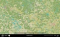 Sumilina District outlined, Belarus. Topographic Humanitarian Royalty Free Stock Photo