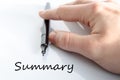 Summary concept Royalty Free Stock Photo