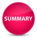 Summary elegant pink round button