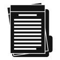 Summary folder icon, simple style