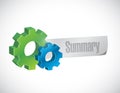 summary gear sign illustration design Royalty Free Stock Photo