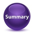 Summary glassy purple round button Royalty Free Stock Photo