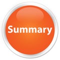 Summary premium orange round button