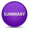 Summary special purple round button