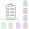 summary statement icon. Elements of Web in multi color style icons. Simple icon for websites, web design, mobile app, info