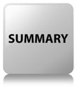 Summary white square button Royalty Free Stock Photo