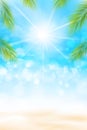 Summer abstract background bokeh and ligting effect sand beach 002 Royalty Free Stock Photo