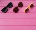 Summer abstract background mockup sunglasses fashionable Royalty Free Stock Photo