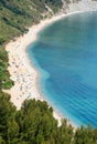 Summer Adriatic sea Mezzavalle beach Royalty Free Stock Photo