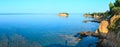 Summer Aegean coast, Sithonia, Greece. Royalty Free Stock Photo