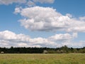 A summer afternoon countryside scene peaceful outside in the uk Royalty Free Stock Photo