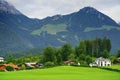 Summer alpine landscape near Ramsau village in Berchtesgaden Alpine region, Germany Royalty Free Stock Photo