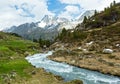 Summer Alps mountain landscape (Austria). Royalty Free Stock Photo