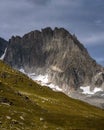 Summer Alps mountain view from Grossglockner High Alpine Road Royalty Free Stock Photo