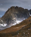 Summer Alps mountain view from Grossglockner High Alpine Road Royalty Free Stock Photo