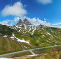 Summer Alps mountain, Warth, Austria Royalty Free Stock Photo