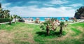 Summer arbor on beach Royalty Free Stock Photo