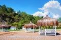 Summer arbor on beach Royalty Free Stock Photo