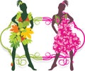 Summer and autumn girls. Fashion collection Royalty Free Stock Photo