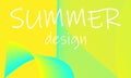 Summer background abstract. Flow shapes design. Royalty Free Stock Photo