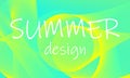 Summer background abstract. Flow shapes design. Royalty Free Stock Photo