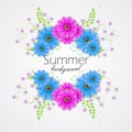 Summer background with flower