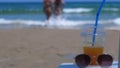 Summer Background With People In The Sea