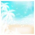 summer background, summer time, summer holiday concept vector illustration