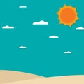 Summer background vector