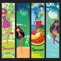 Summer banners series Royalty Free Stock Photo