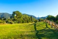 Summer Bansko, Bulgaria mountains landscape Royalty Free Stock Photo