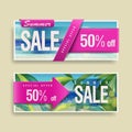 Summer bargain sale banner Royalty Free Stock Photo