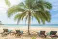 Summer beach background on tropical island Royalty Free Stock Photo